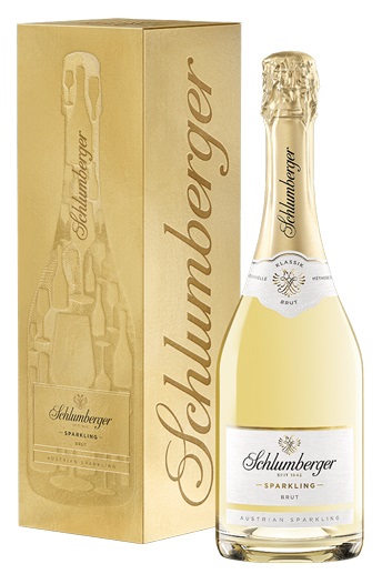 SCHLUMBERGER Sparkling BRUT 12% Classic Golden Giftdoos 75cl