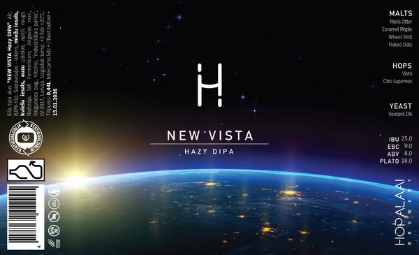 Hopalaa NEW VISTA 8% Hazy DIPA 44cl can 