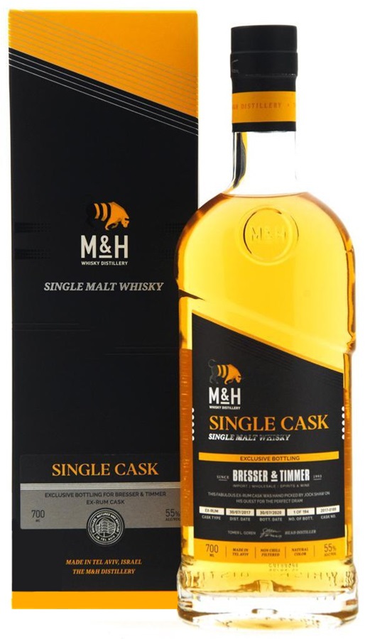 Milk & Honey SINGLE CASK 55% Rum Cask BA Whisky Israel 70cl