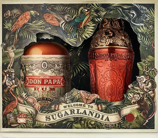 DON PAPA Rum 7YR Shaker Gift Pack Filipijnen 40% 70cl