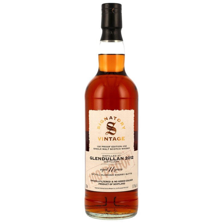 SIGNATORY VINTAGE 100 proof Edition #32 Glendulan 2012 11YO 57,1% 70cl