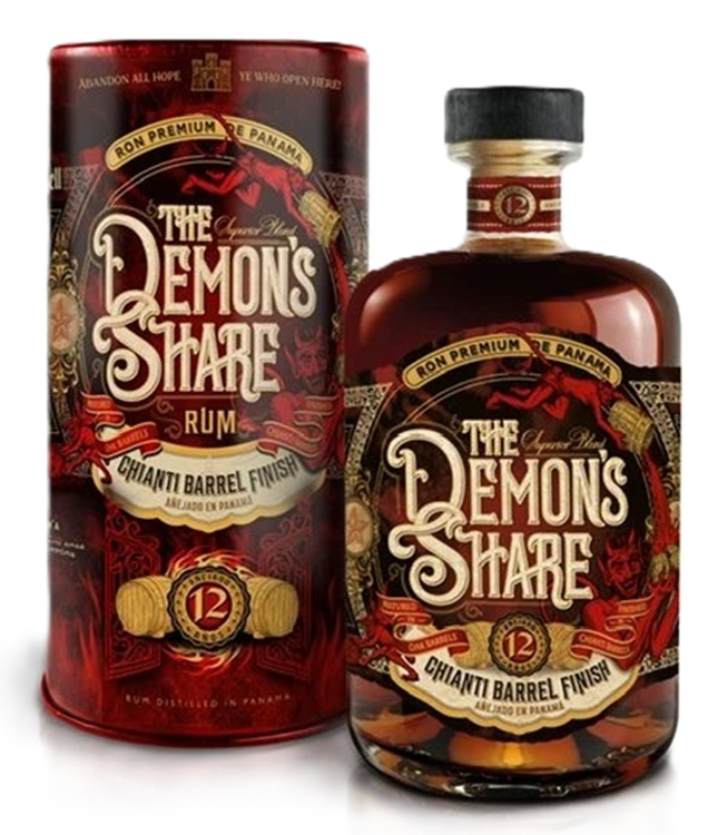 The Demon's Share 12YO CHIANTI BARREL FINISH 41% in blik 70cl