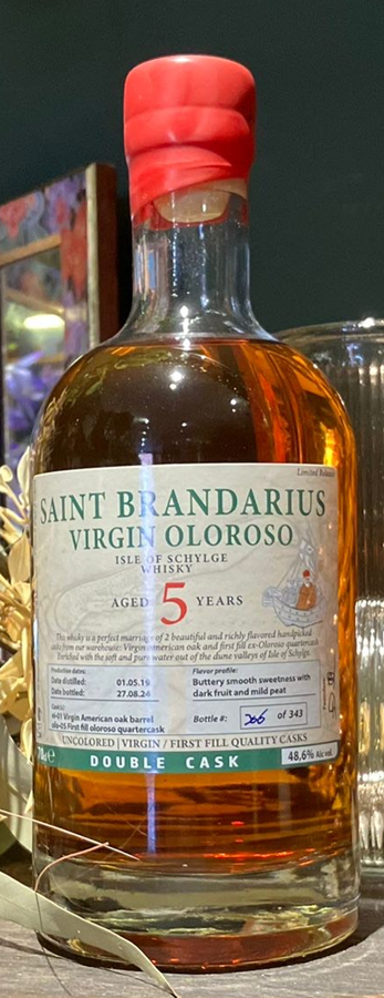 SAINT BRANDARIUS 5YO Virgin Oloroso 48,6% Isle of Schylge Whisky 70cl