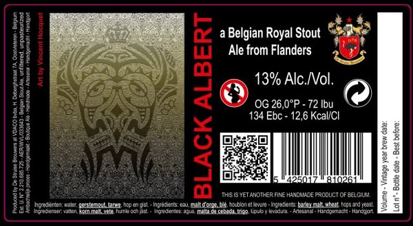 Struise BLACK ALBERT VINTAGE 2024 13% Belgian Royal Stout 33cl