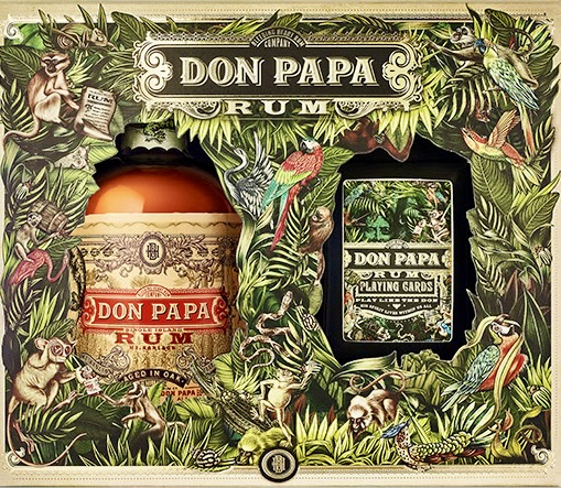 DON PAPA Rum 7YR Playing Cards Pack Filipijnen 40% 70cl